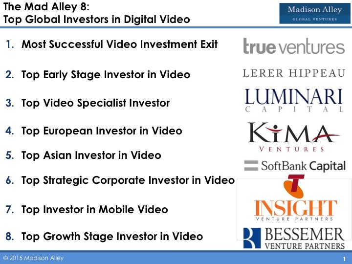 Mad Alley 8: Top Global Investors in Digital Video